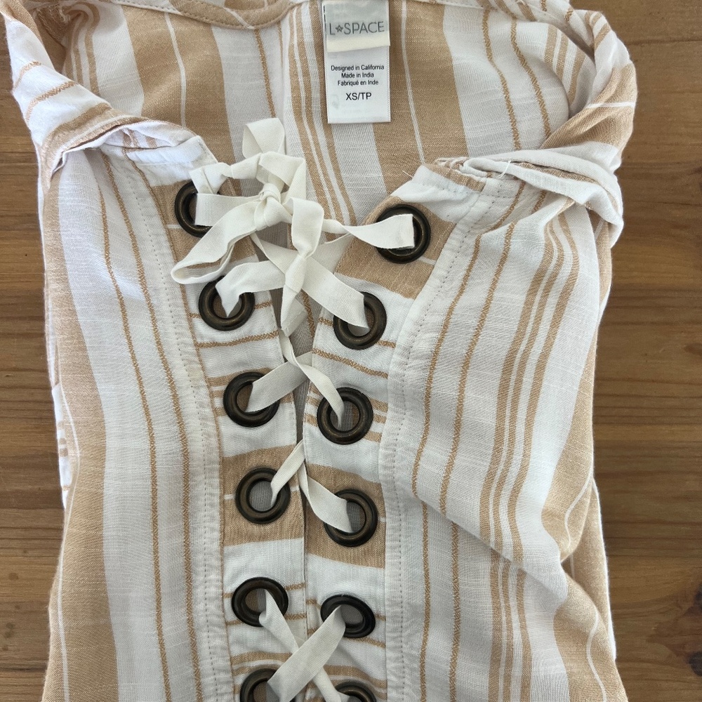 L*Space striped swim cover up - Picture 5 of 6